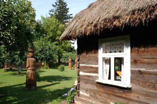 Very old cottage with wood from Poland