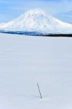 Big russian Volcano on Kamchatka in Russia