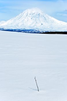 Big russian Volcano on Kamchatka in Russia