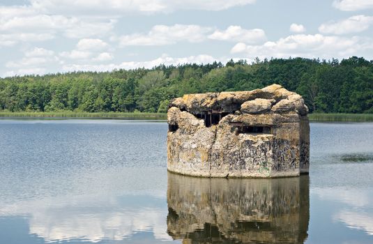 old sunken bunker since the 2-nd World War