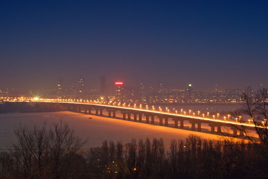 
Bridge across the Dnieper River in Kiev