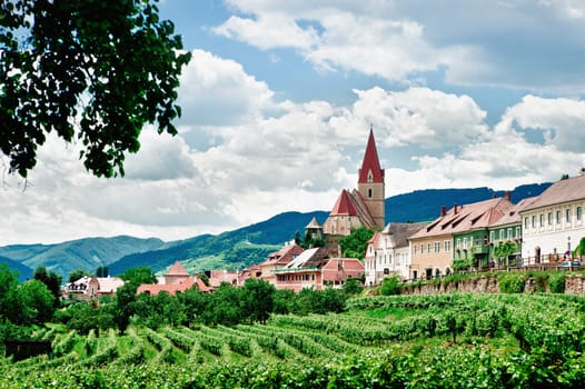 Weissenkirchen, a village with vineyards in Lower Austria