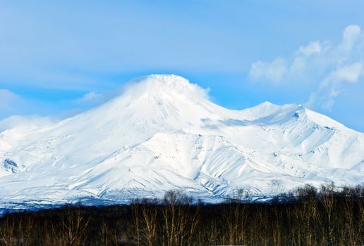 Big russian Volcano on Kamchatka in Russia