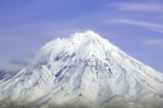 Big russian Volcano on Kamchatka in Russia