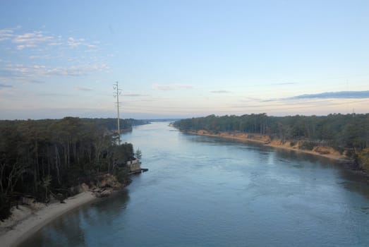A view of the intercoastal water in North Carolina