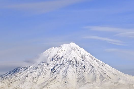 Big russian Volcano on Kamchatka in Russia