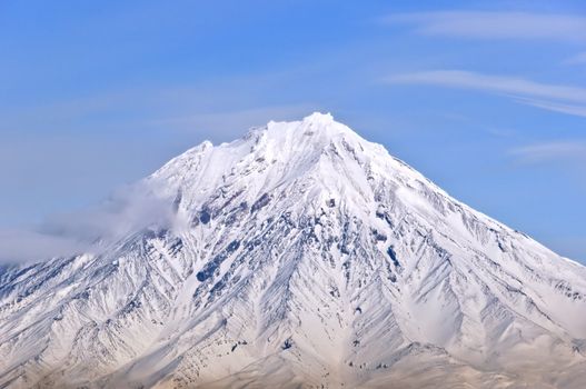 Big russian Volcano on Kamchatka in Russia