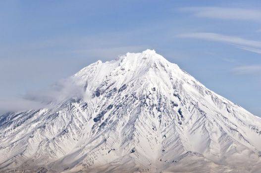 Big russian Volcano on Kamchatka in Russia