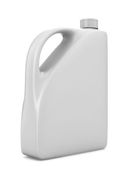 oil bottle on white background. Isolated 3D image