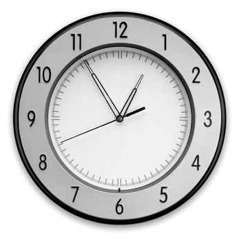 Wall Clock, isolated on white background