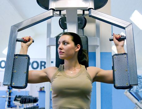 girl in fitness club