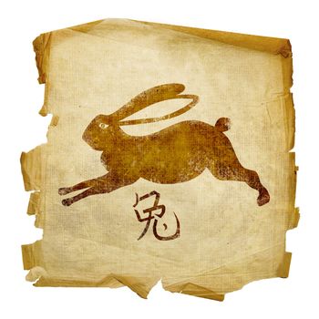 Rabbit  Zodiac icon, isolated on white background.