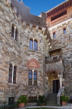 A Detail of an ancient stone castle