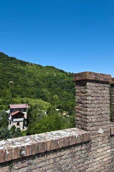 overview of an ancient residential home
built in stone