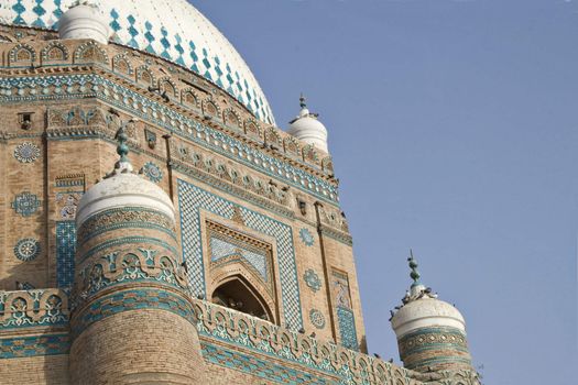 Close up on tomb of Shah Rukn-e-Alam