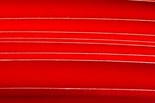 the edges of red A4 paper seen as lines with red background when the paper is under illumination
