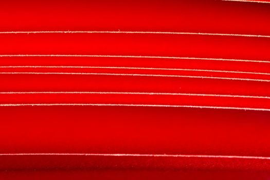 the edges of red A4 paper seen as lines with red background when the paper is under illumination