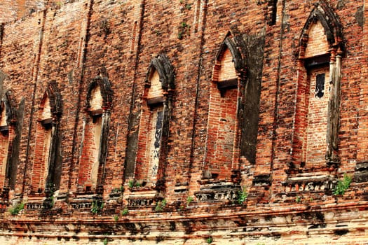 Historical Pagoda at Ayutthaya near Bangkok, Thailand 