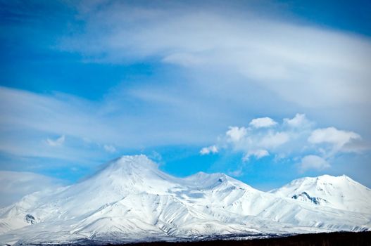 Big russian Volcano on Kamchatka in Russia