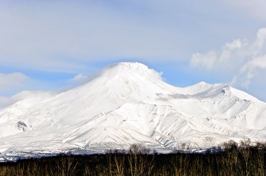 Big russian Volcano on Kamchatka in Russia