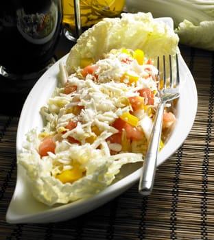 salad with mungo and cheese