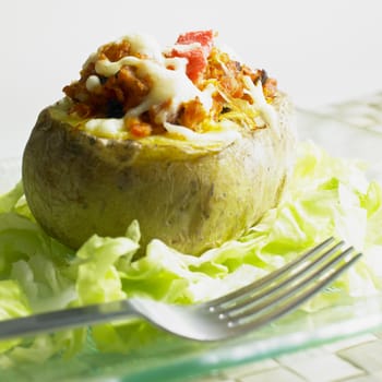 baked filled potato