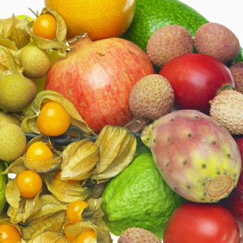 tropical fruit still life