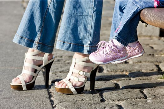 summer shoes and children's shoes