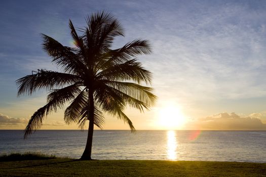 sunset over Caribbean Sea, Barbados