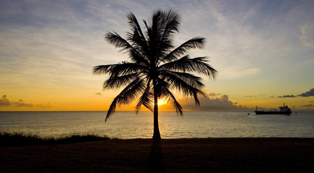 sunset over Caribbean Sea, Barbados