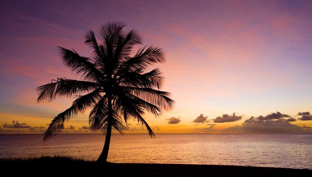 sunset over Caribbean Sea, Barbados