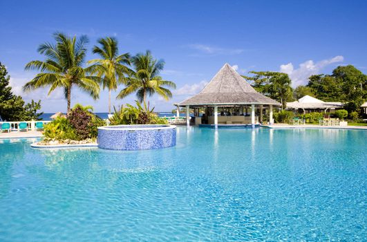 hotel''s swimming pool, Tobago