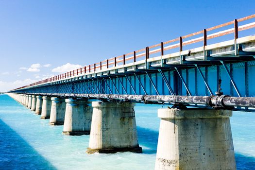 road bridge connecting Florida Keys, Florida, USA