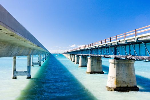 road bridges connecting Florida Keys, Florida, USA