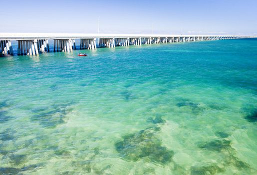 road bridge connecting Florida Keys, Florida, USA