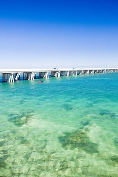 road bridge connecting Florida Keys, Florida, USA