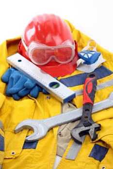 Safety gear kit close up