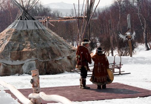Aboriginals of northern part of Russia on Kamchatka