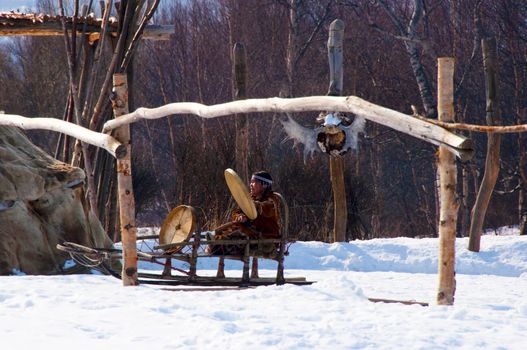 Aboriginals of northern part of Russia on Kamchatka