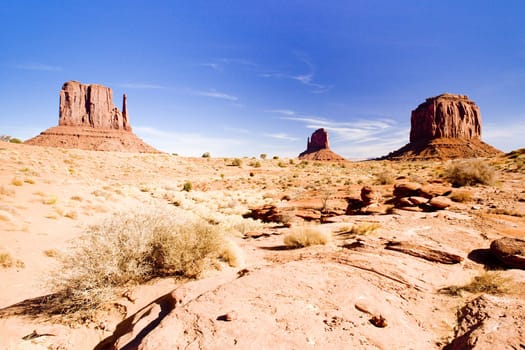 The Mittens and Merrick Butte, Monument Valley National Park, Utah-Arizona, USA