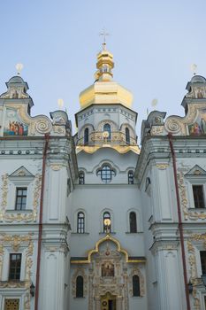 Uspenskiy temple in Pecherskaya Lavra - religious edifice, Kiev, Ukraine