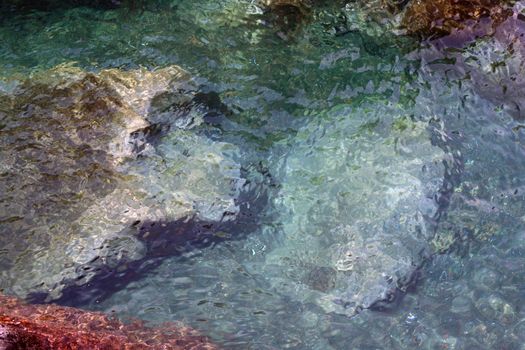 Water background in Cinqueterre, Italy.