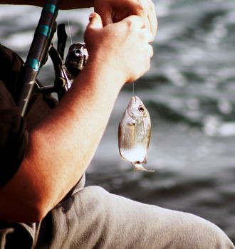 Fishermen in action