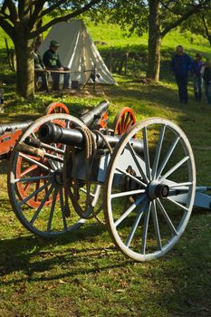 Willemstad - October 23: Replay of Napoleonic period in the Netherlands with battle between French, Dutch and English troops at Fort Sabina, October 23, 2011, Fort Sabina, Willemstad, the Netherlands