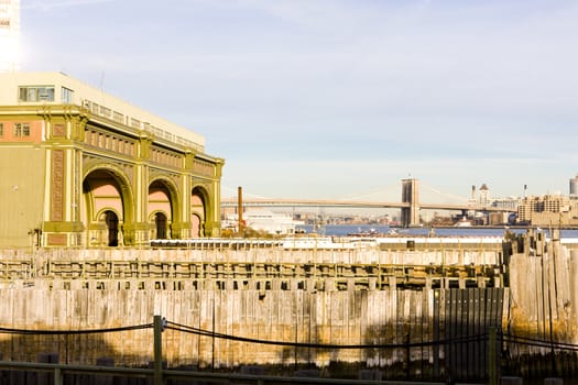 old ferry port, Manhattan, New York City, USA