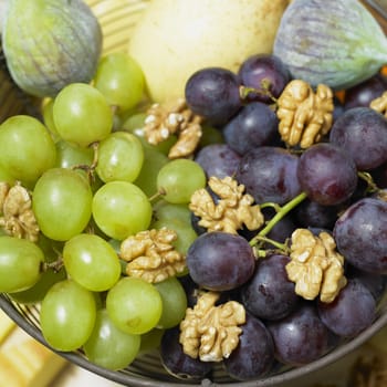 fruit with walnuts