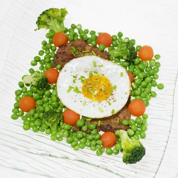 pork steak with vegetables