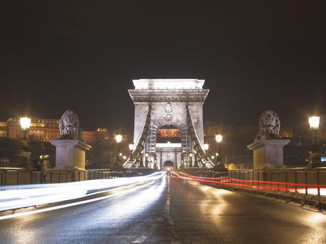 Budapest at night, Hungary