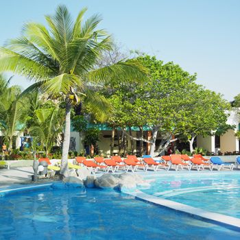 hotel''s swimming pool, Santa Lucia, Camaguey Province, Cuba