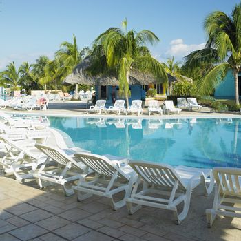 hotel''s swimming pool, Cayo Coco, Cuba